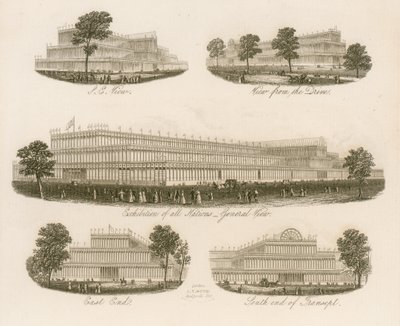 Edificio de la Gran Exposición, vistas desde diferentes ángulos de English School