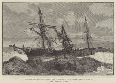 El Gran Temporal y Tormenta de Nieve, Naufragio de la Bahía de Panamá, cerca de Falmouth de English School