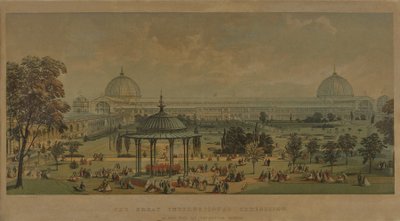 La Gran Exposición Internacional, vista desde los Jardines Hortícolas, 1851 de English School