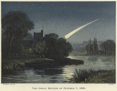 El gran meteoro del 7 de octubre de 1868 de English School
