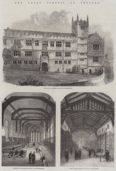 Las Grandes Escuelas de Inglaterra (grabado) de English School