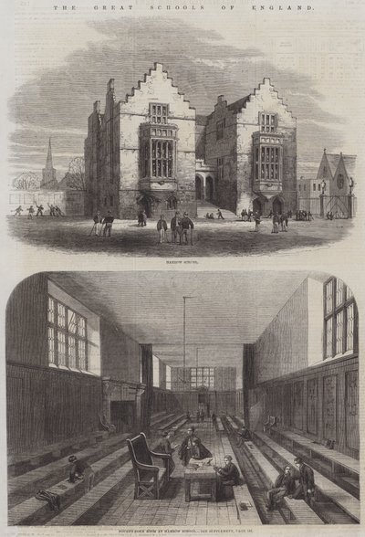 Las Grandes Escuelas de Inglaterra (grabado) de English School