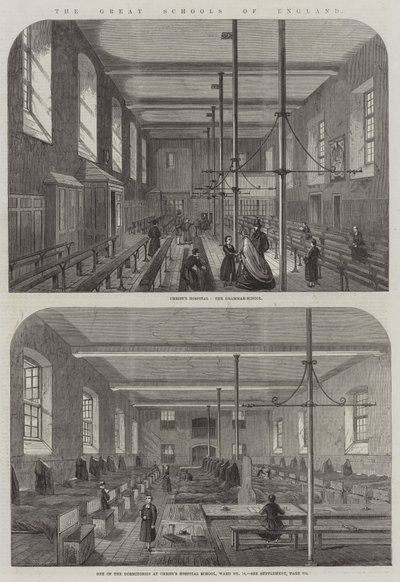 Las grandes escuelas de Inglaterra (grabado) de English School