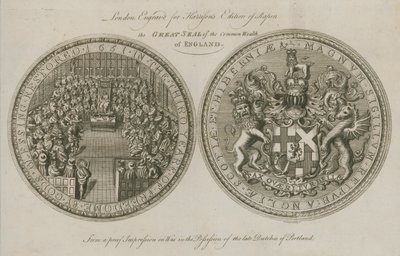 El Gran Sello de la Commonwealth de Inglaterra de English School
