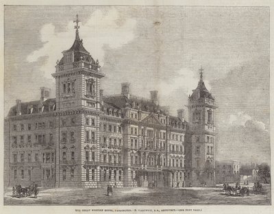 El Gran Hotel Occidental, Paddington (grabado) de English School