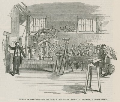 Escuelas del Hospital Real de Greenwich; Escuela Inferior: Lección sobre maquinaria de vapor de English School