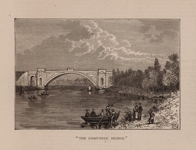 "El puente Grosvenor" (grabado) de English School