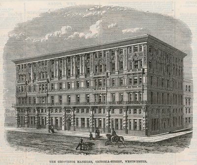 Las Mansiones Grosvenor, Victoria Street, Westminster, Londres de English School