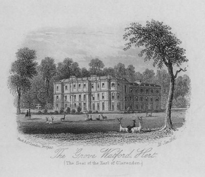 The Grove Watford, Hertfordshire, la residencia del Conde de Clarendon de English School