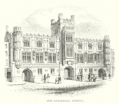 The Guildhall, Bristol (grabado) de English School