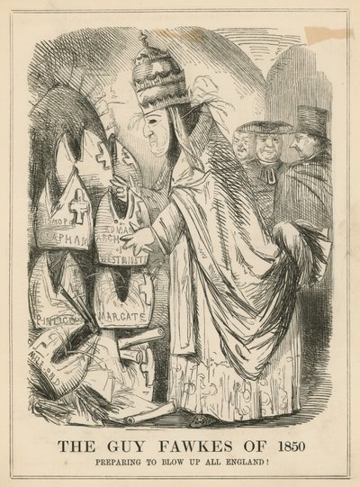 El Guy Fawkes de 1850 de English School