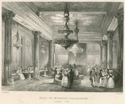 La Sala de los Espejos, Coliseo, Regents Park, Londres de English School