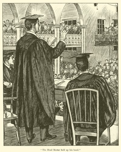 "El director levantó la mano" de English School