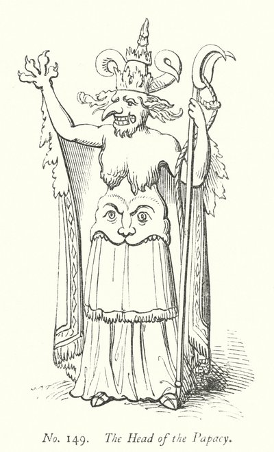 La cabeza del papado de English School