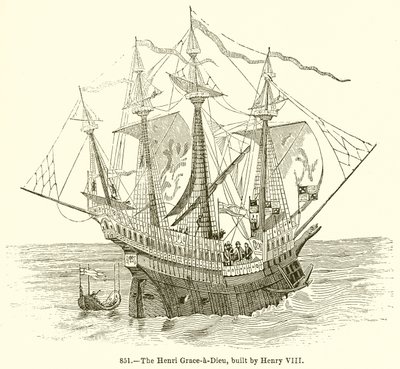 El Henri Grace-a-Dieu, Construido por Enrique VIII de English School