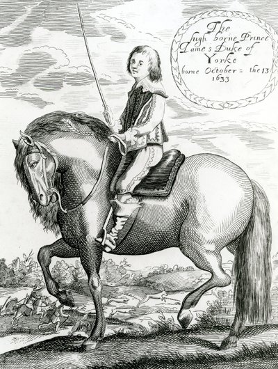 El príncipe de alta cuna James, duque de Yorke, 1640-50 de English School