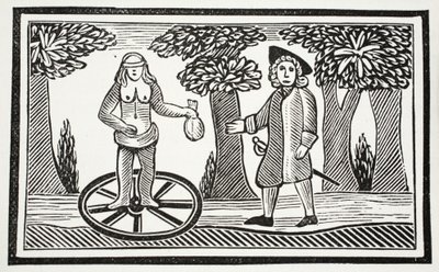 La historia de Fortunato, ilustración de Chap-books del Siglo XVIII de John Ashton, pub. 1882 de English School