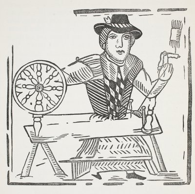 La historia del mendigo ciego de Bednal Green, ilustración de Chap-books del siglo XVIII de John Ashton, pub. 1882 de English School