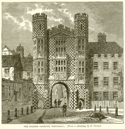El portal de Holbein, Whitehall de English School