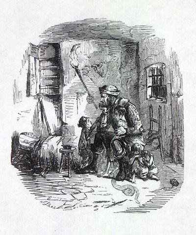 El hogar del quemador de rick, ilustración de 