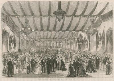 El baile de la Honourable Artillery Company dado al Príncipe y la Princesa de Gales de English School
