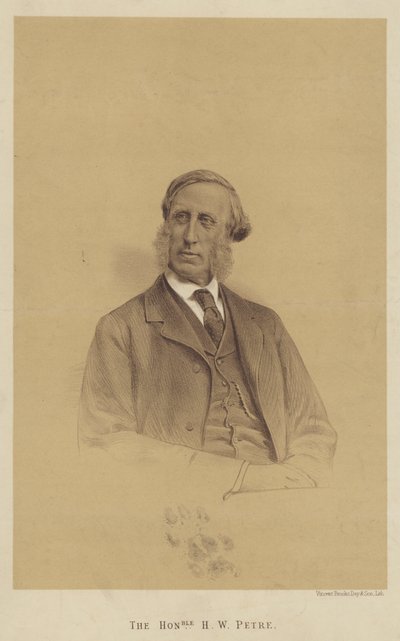 Honorable H W Petre (litografía) de English School