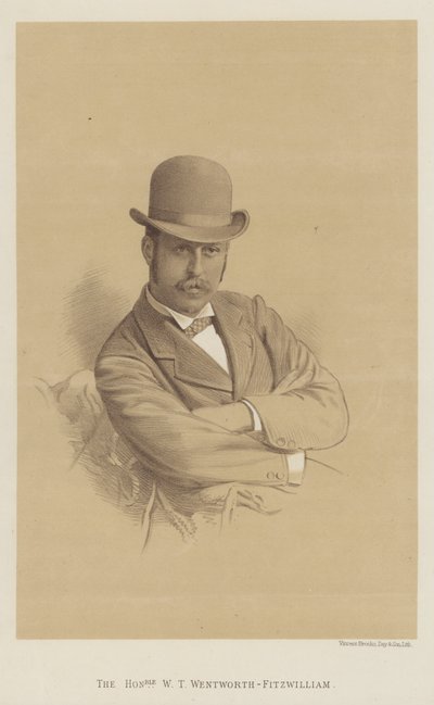 The Honourable W T Wentworth-Fitzwilliam (litografía) de English School