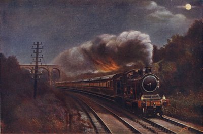 El Expreso Hook of Holland por la Noche, de la Estación Liverpool Street a Parkeston Quay (Harwich), Gran Ferrocarril del Este de English School