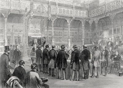 La Cámara de los Comunes: Juramento de los miembros en 1857 de English School
