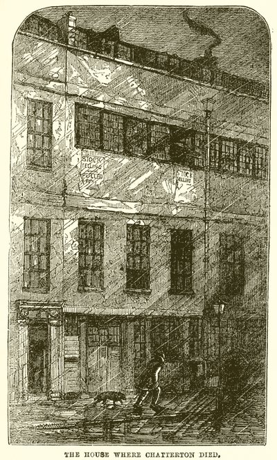 La casa donde murió Chatterton de English School