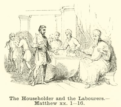 El propietario y los trabajadores, Mateo, xx, 1, 16 de English School