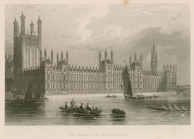 Las Casas del Parlamento, Palacio de Westminster, Londres de English School