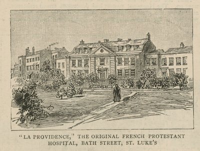 Los hugonotes en Inglaterra: La Providence, el Hospital Protestante Francés original, Bath Street, St Lukes de English School