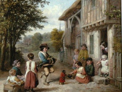 El jugador de organillo, c.1865 de English School