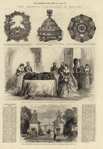 La coronación imperial en Moscú de English School