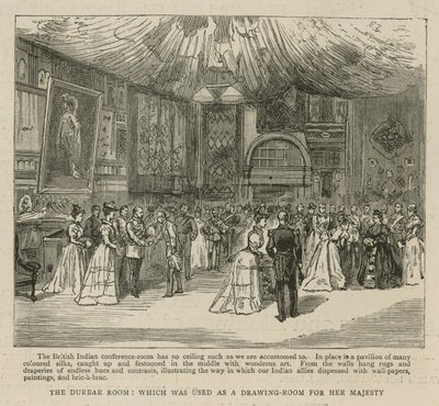 El Instituto Imperial: La Sala Durbar, que se utilizó como sala de dibujo para Su Majestad de English School