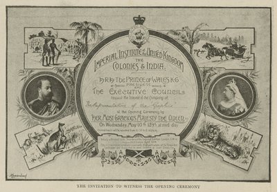 El Instituto Imperial: La invitación para presenciar la ceremonia de apertura de English School