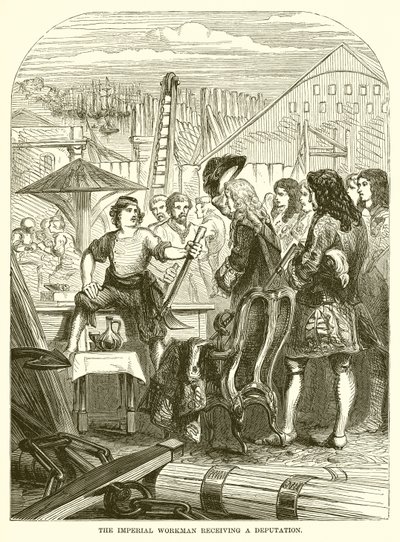 El trabajador imperial recibiendo una delegación de English School