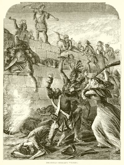 Los indios atacando Wyoming de English School