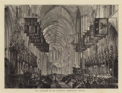 El interior de la Catedral de San Patricio, Dublín de English School