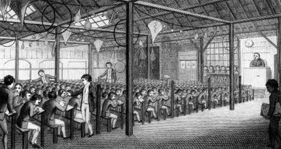 El interior de la Royal Free School, Borough Road de English School