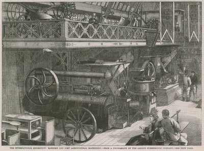 La Exposición Internacional; Maquinaria agrícola de Ransome y Sims de English School