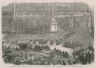 La Exposición Internacional; Vista desde la Orquesta en el día de la inauguración de English School