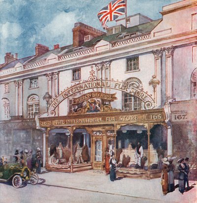 La tienda internacional de pieles en 162-163 Regent Street de English School