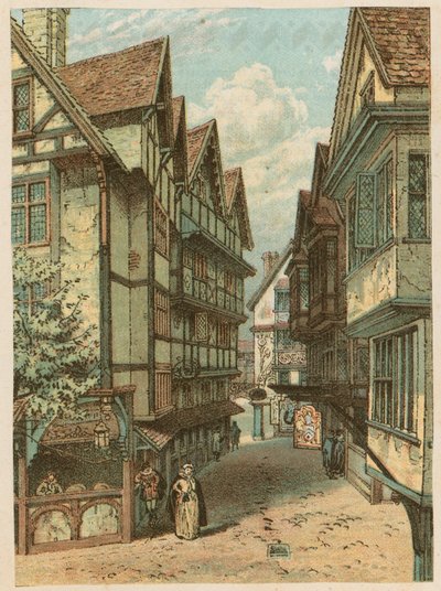 La Exposición Internacional de Salud en South Kensington, 1884: la antigua calle de Londres de English School