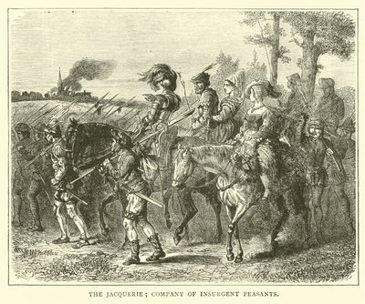La Jacquerie; compañía de campesinos insurgentes de English School