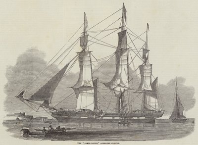 El "James Booth," Clíper de Aberdeen (grabado) de English School