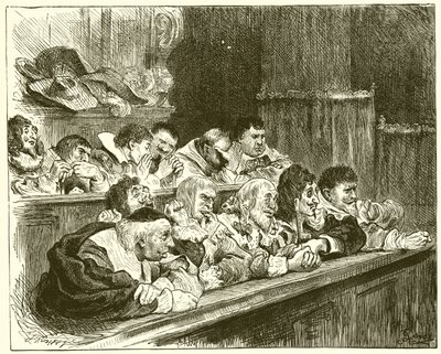 El Jurado. Sr. Ciego, Sr. Malicia, Sr. Amor Lujuria, Sr. Vive Suelto, Sr. Cabeza, Sr. Altivez, Sr. Enemistad, Sr. Mentiroso, Sr. Crueldad, Sr. Odio Luz, Sr. Implacable de English School