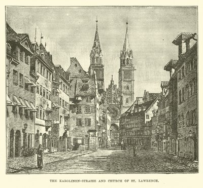La Calle Karolinen y la Iglesia de San Lorenzo de English School