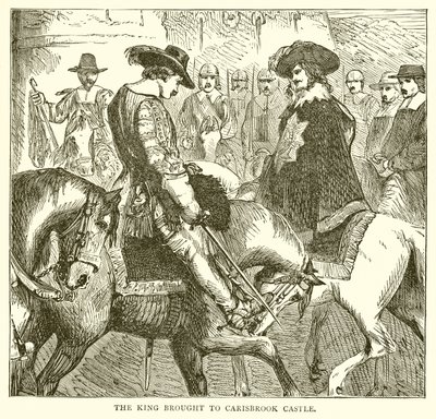 El rey llevado al castillo de Carisbrook de English School